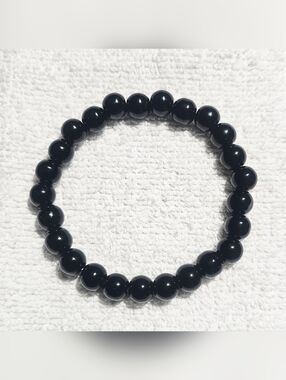 Black Beaded Bracelet Adiustable Bracelet Jewelry for Men Women